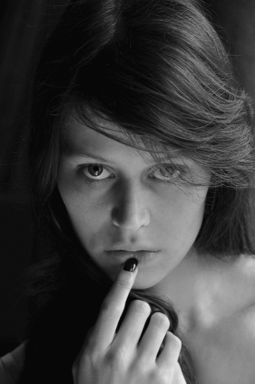 portrait femme artistique noir et blanc sylvain harrison